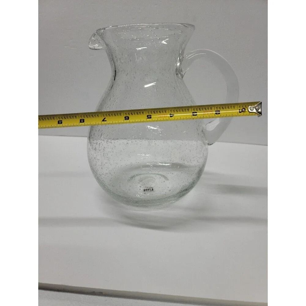 Tag Pitcher Clear with Bubbles